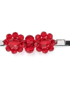 Haarspange mit Kristallverzierung - Rot