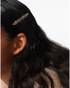 Haarspange mit Logo - Schwarz