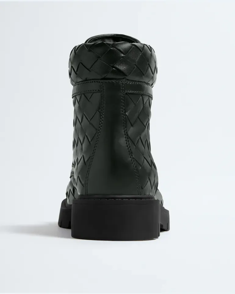 Haddock Schnürstiefeletten-Grün - Herren