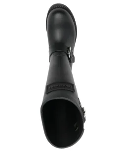 Halbhohe Regenstiefel - Schwarz