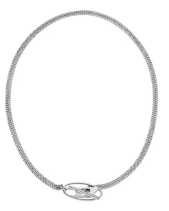 Halskette aus Edelstahl - Halsketten - Unisex - Silber