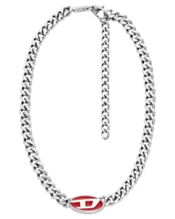 Halskette aus Edelstahl - Halsketten - Unisex - Silber