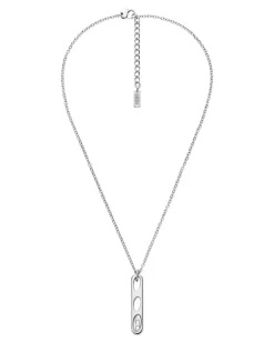 Halskette mit Anhänger aus Edelstahl - Halsketten - Unisex - Silber