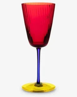 Hand-blown Murano White Wine Glass - Weingläser Mehrfarbig
