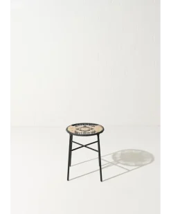 Handgeflochtener Hocker Multi