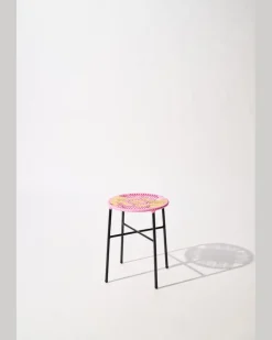 Handgeflochtener Hocker Multi