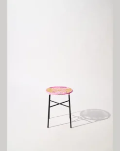 Handgeflochtener Hocker Multi