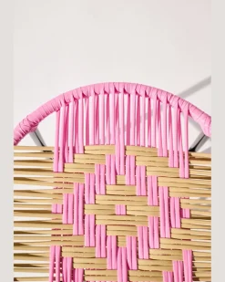 Handgeflochtener Hocker Multi