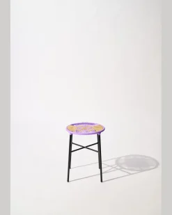 Handgeflochtener Hocker Multi