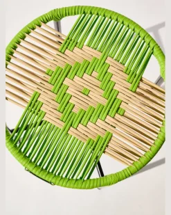 Handgeflochtener Hocker Multi