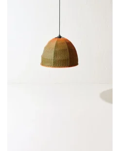 Handgeflochtener Lampenschirm Orange
