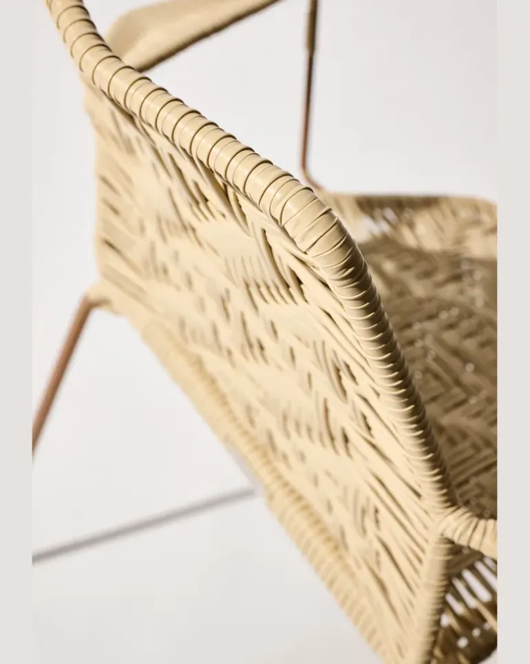 Handgeflochtener Stuhl Beige