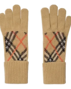 Handschuhe aus Kaschmirgemisch - Nude