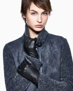 Handschuhe aus Lammnappaleder Grau