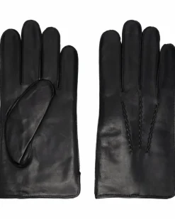 Handschuhe aus Leder - Schwarz
