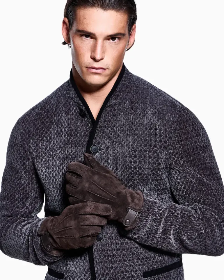 Handschuhe aus Shearling Braun