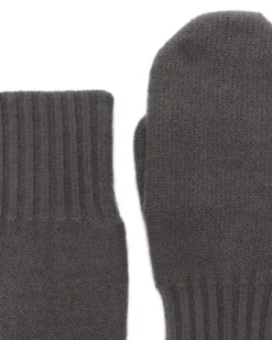 Handschuhe mit gerippten Bündchen - Grau