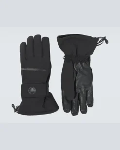 Handschuhe Peak mit Lederimitat Schwarz