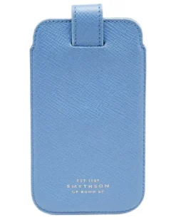 Handyhülle aus Leder - Blau