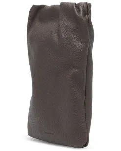 Handyhülle aus Leder - Braun