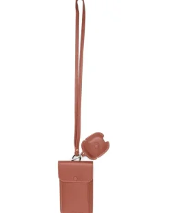 Handyhülle aus Leder - Braun