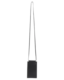 Handyhülle aus Leder - Schwarz