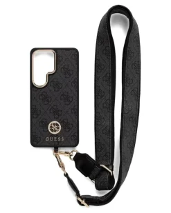Handyhülle mit Monogramm-Print - Schwarz