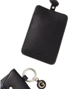 Handyhülle mit Monogramm-Print - Schwarz