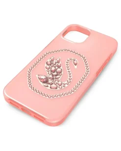 Handyhülle mit Schwanverzierung - Rosa