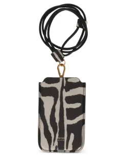 Handyhülle mit Zebra-Print - Schwarz