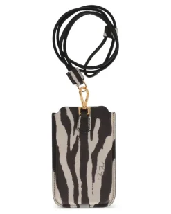 Handyhülle mit Zebra-Print - Schwarz