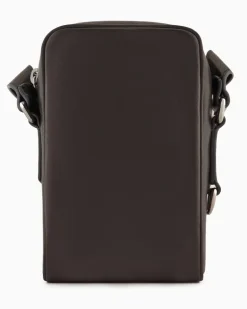 Handytasche aus Nappaleder Schwarz