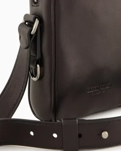 Handytasche aus Nappaleder Schwarz