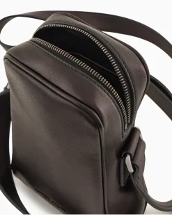 Handytasche aus Nappaleder Schwarz