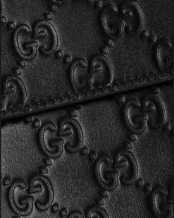 Handytasche mit GG-Prägung - Schwarz