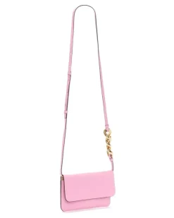 Handytasche mit Kettendetail - Rosa