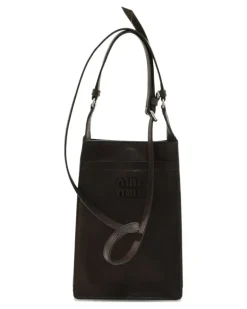 Handytasche mit Logo - Braun