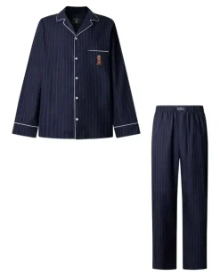 Harry Pyjama mit Nadelstreifen - Blau
