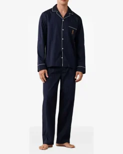 Harry Pyjama mit Nadelstreifen - Blau