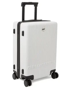 Hartschalenkoffer mit Ikon Choupette-Prägung - Weiß