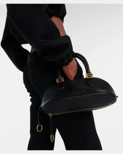 Henkeltasche Bolero Mini aus Leder Schwarz