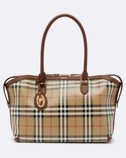 Henkeltasche Burberry Check Medium Beige