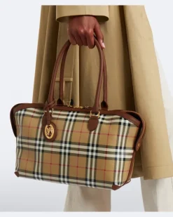 Henkeltasche Burberry Check Medium Beige