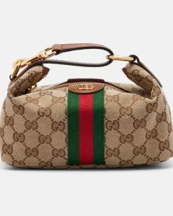Henkeltasche Gucci J Mini aus Canvas Beige