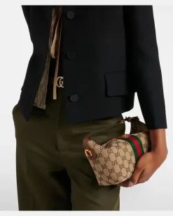 Henkeltasche Gucci J Mini aus Canvas Beige