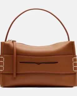 Henkeltasche Loafer aus Leder Braun