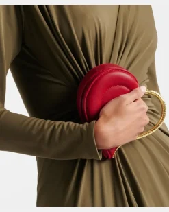 Henkeltasche Serpenti Cuoricino Mini Rot