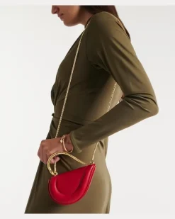 Henkeltasche Serpenti Cuoricino Mini Rot