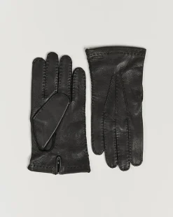 Henry Unlined Deerskin Glove Black Schwarz