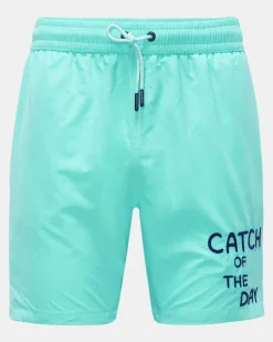 Herren - Badeshorts 'Plain Swim' türkis